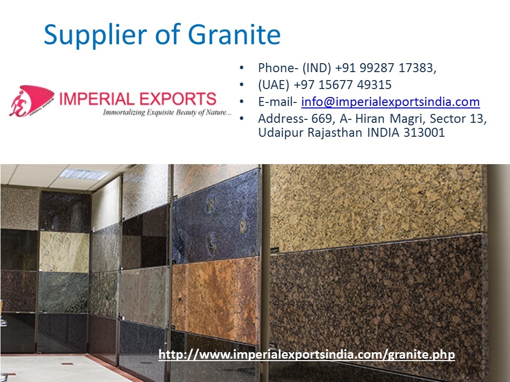Supplier of Granite 4
